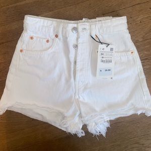 WHITE ZARA SHORTS